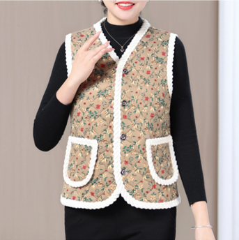 김장조끼 Korean Kimjang Vest - Beige (Free Size)