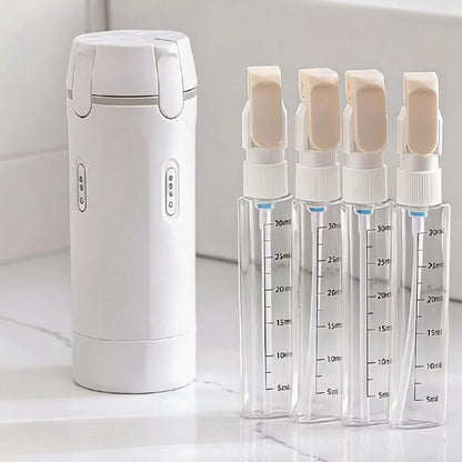 4 in 1 Travel pump Bottle (White)