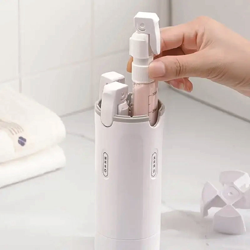4 in 1 Travel pump Bottle (White)