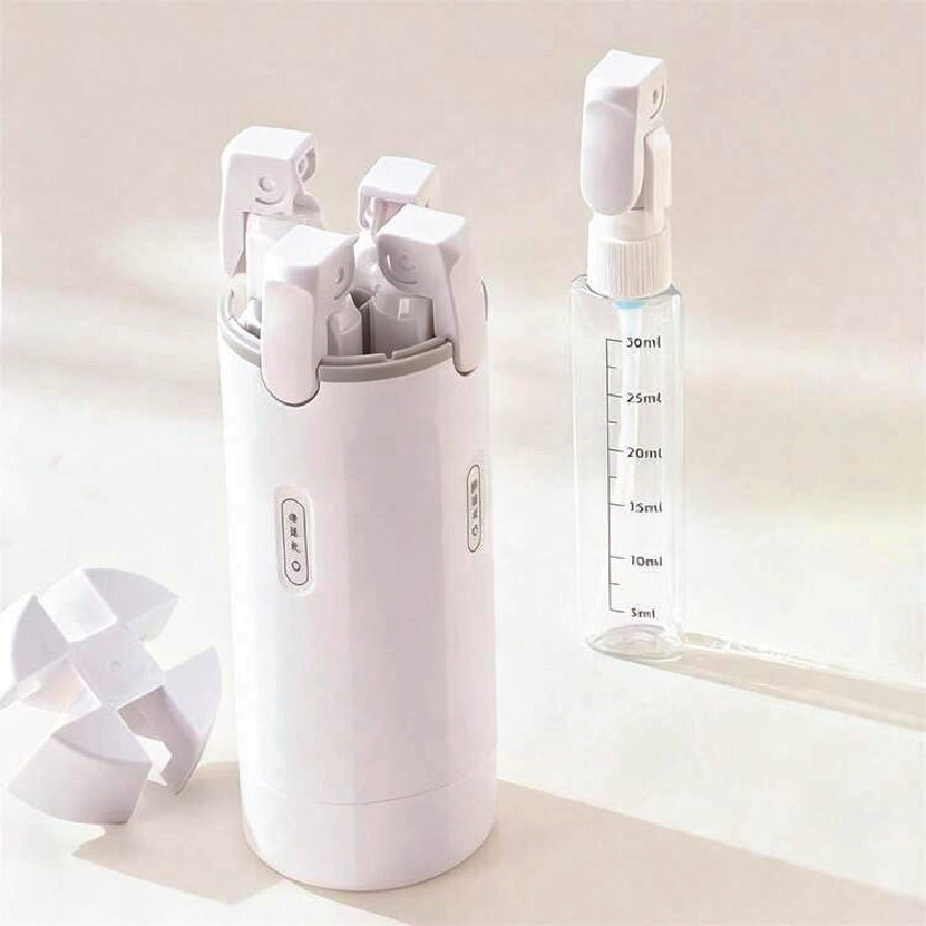4 in 1 Travel pump Bottle (White)