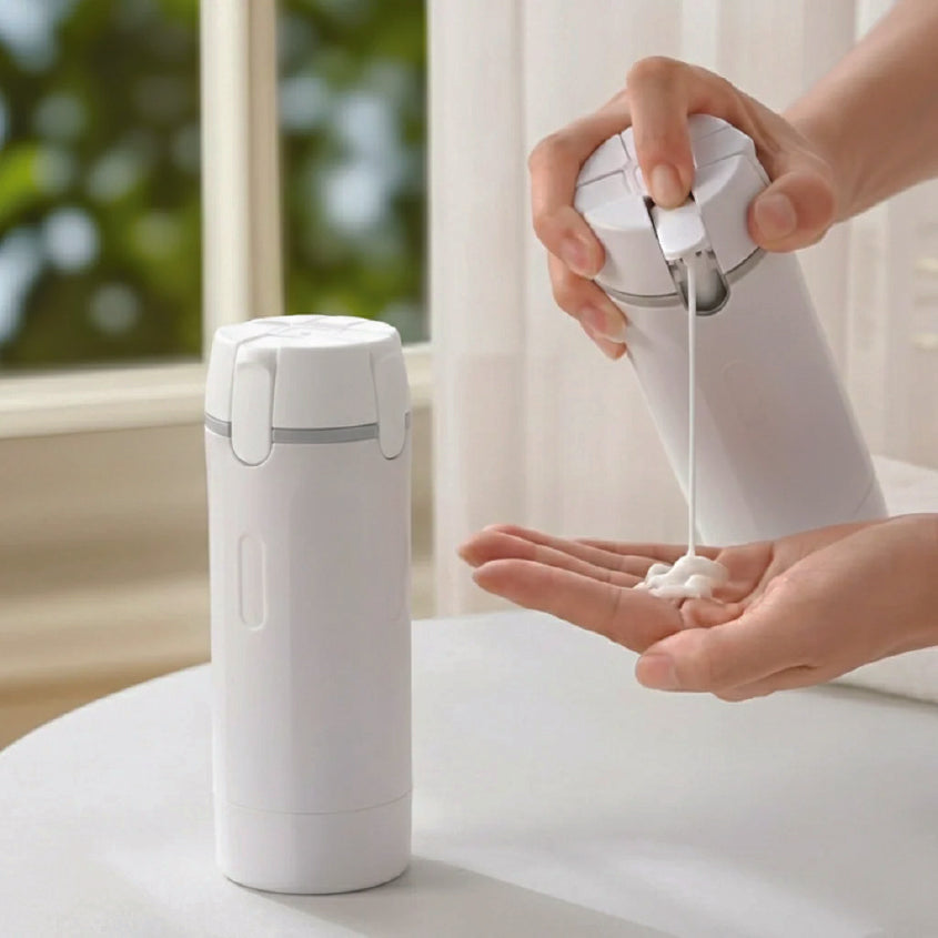 4 in 1 Travel pump Bottle (White)
