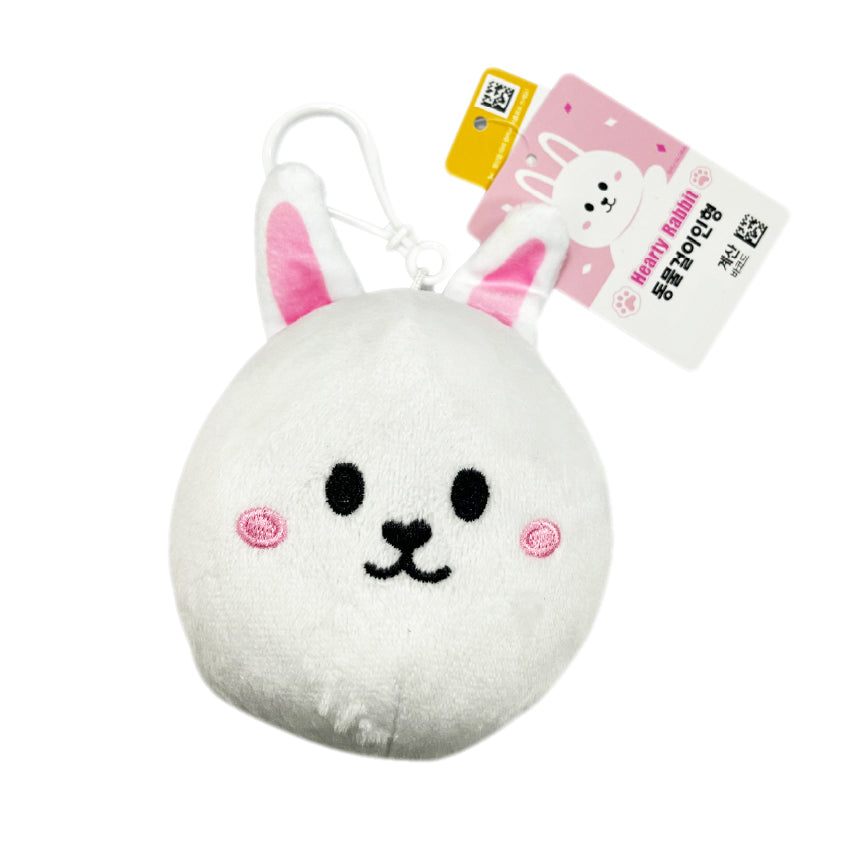 Hearty Rabbit Plush Keychain
