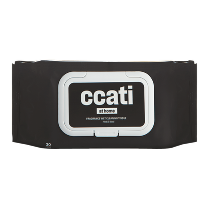 Ccati at home fragrance wet cleaning tissue hinoki & wood 30 sheets