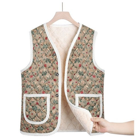 김장조끼 Korean Kimjang Vest - Beige (Free Size)