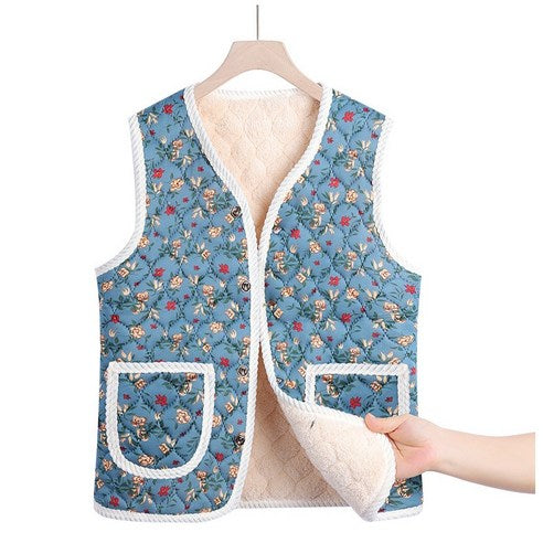 김장조끼 Korean Kimjang Vest - Blue (Free Size)