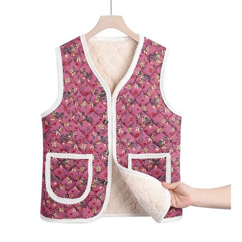 김장조끼 Korean Kimjang Vest - Pink (Free Size)