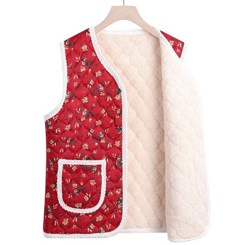 김장조끼 Korean Kimjang Vest - Red (Free Size)