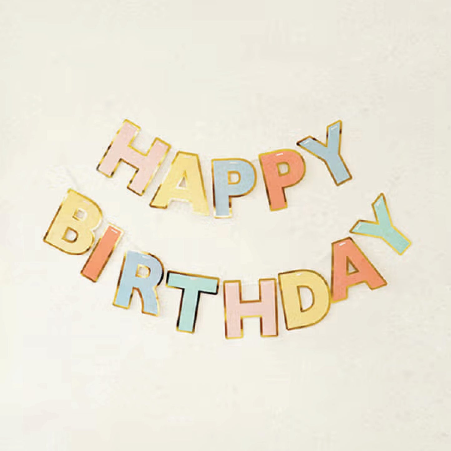 Happy Birthday Lettering Garland