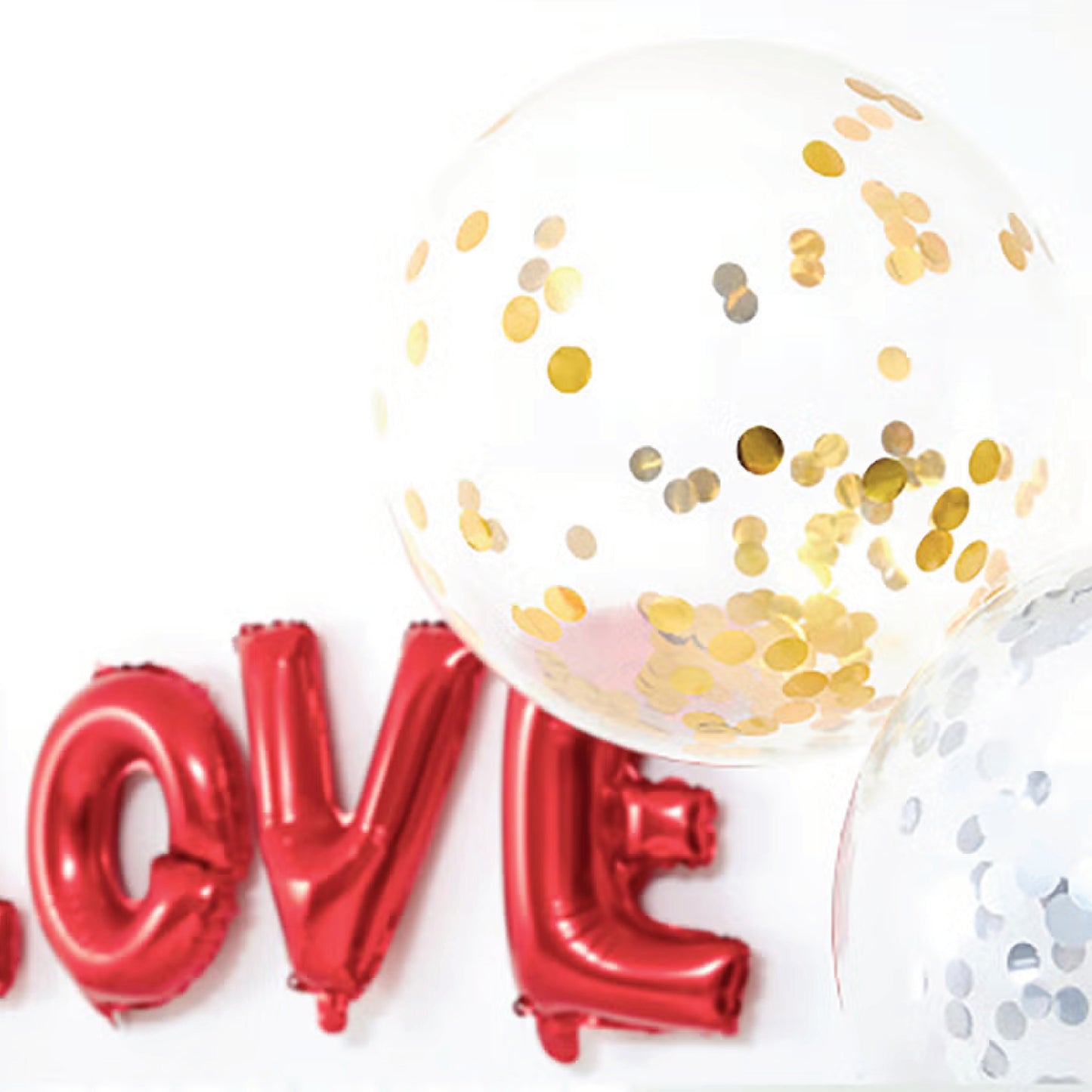 Gold Foil Confetti Balloons (5P)