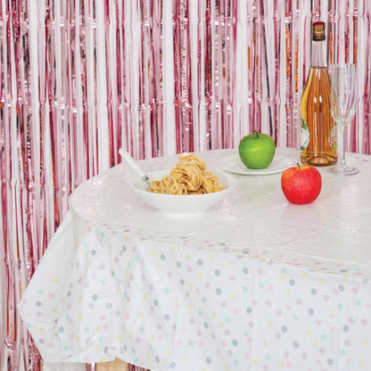 Party Tablecloth 180x130cm (Polka Dot)