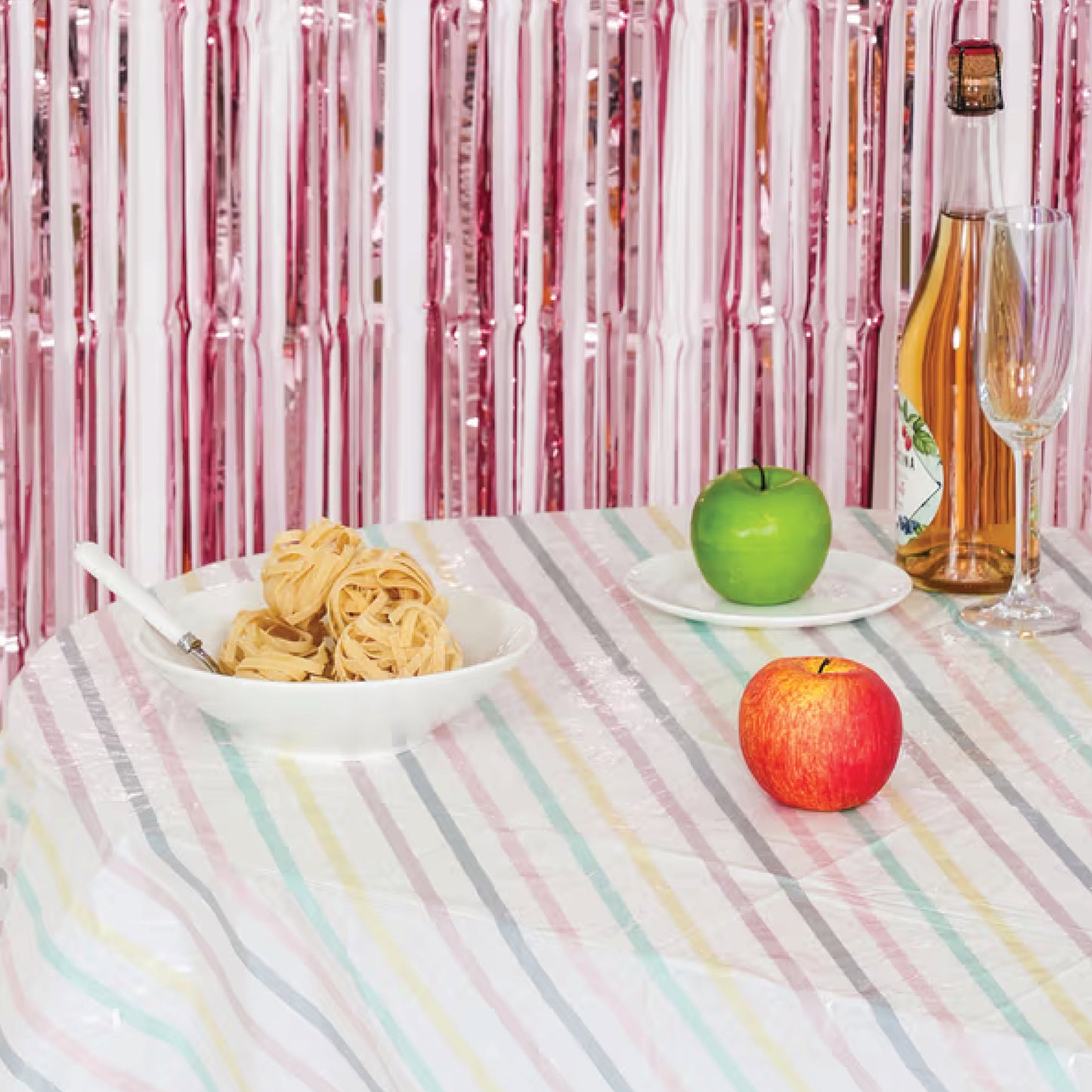 Party Tablecloth 180x130cm (Stripe)