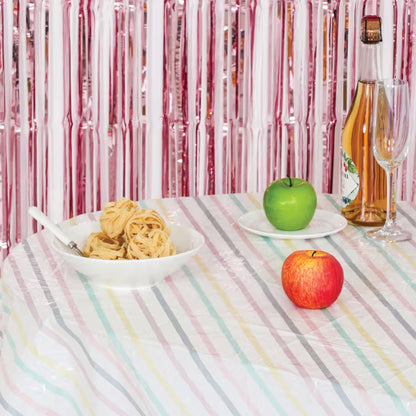 Party Tablecloth 180x130cm (Stripe)