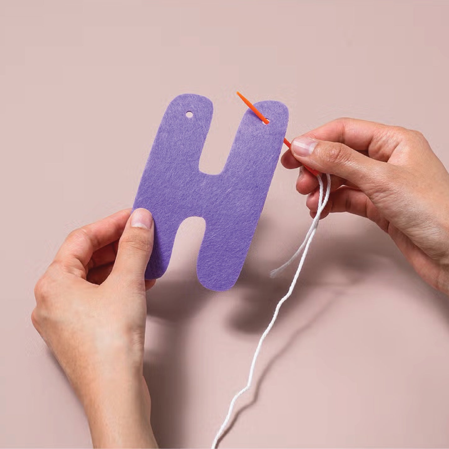 2-Tier Felt Birthday Garland (Purple)