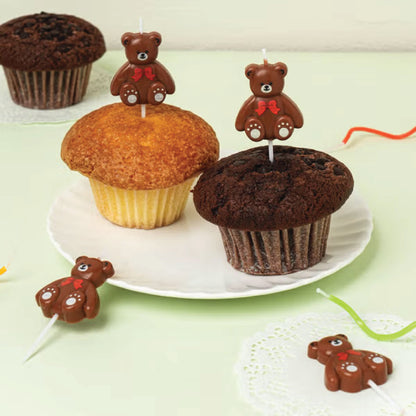 Bear Party Candles (5P)