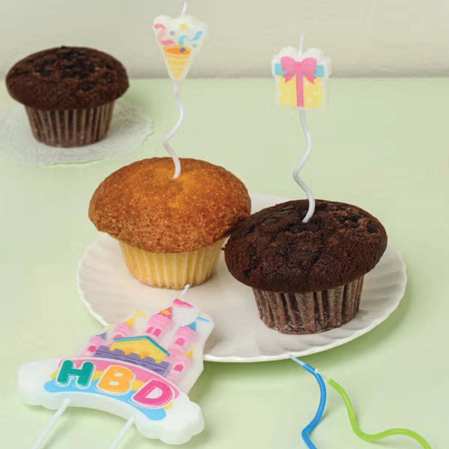Castle Birthday Candle Set (3P)