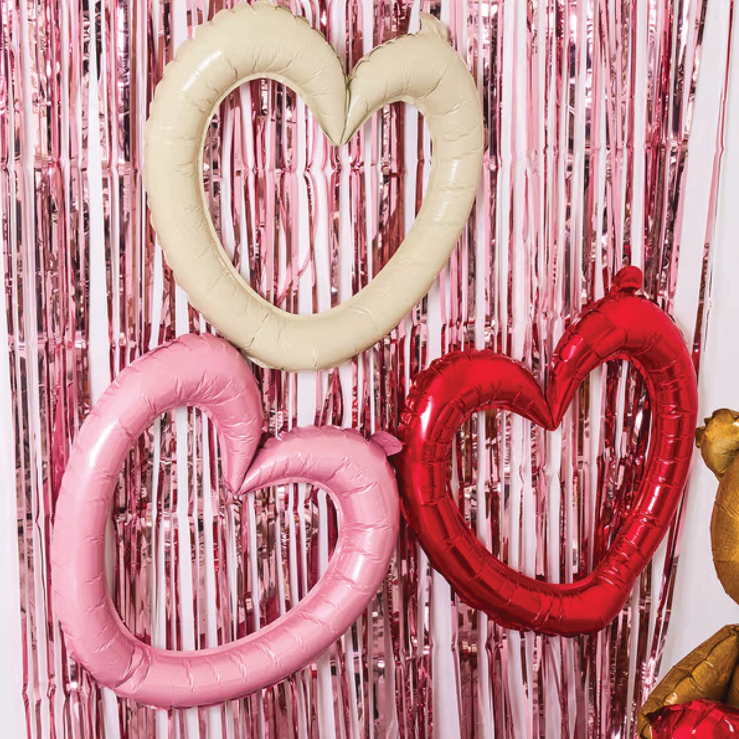Heart Ring Balloons (3pcs, Mixed)